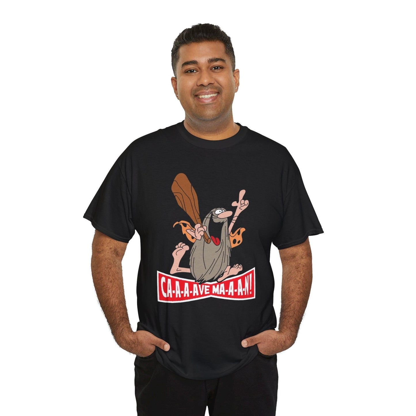 Captain Caveman T-Shirt, Retro Cartoon Graphic Tee, Unisex Cotton Top, Funny 70s Character Shirt, Vintage Fan Apparel