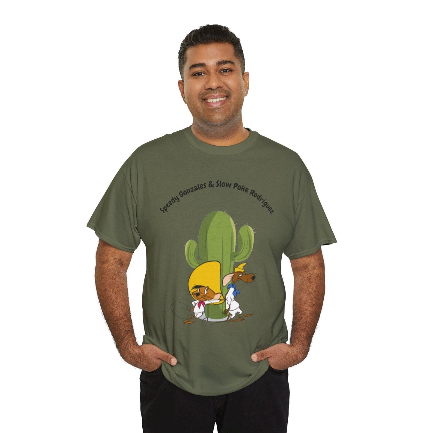 Speedy Gonzales & Slowpoke Rodriguez Tee, Cartoon Duo T-Shirt