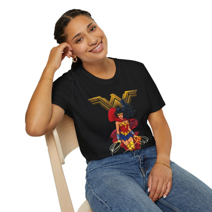 Wonder Woman Graphic Tee, Superhero T-Shirt, Comic Book Fan Gift, Justice League Shirt, DC Comics Apparel, Female Power Top