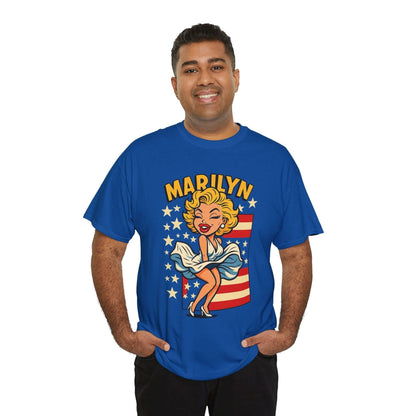 Marilyn Vintage Tee, Retro Style T-Shirt, Americana Shirt, Pop Culture Apparel, Gift for Fans, Unisex Casual Wear