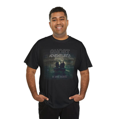 Ghost Adventures Unisex Heavy Cotton Tee - Perfect for Paranormal Fans, Casual Wear, Gift for Ghost Lovers, Halloween Outfit, TV Show