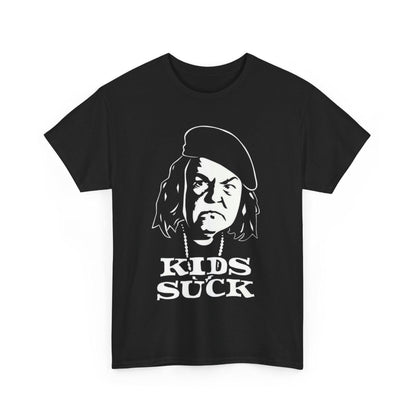 Kids Suck Graphic Tee, Funny Unisex Tee, Casual Wear, Gifts for Parents, Birthday Gift, Humor Shirt, Black Cotton Tee
