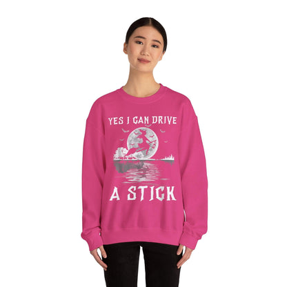 Witch Crewneck Sweatshirt - Yes I Can Drive a Stick