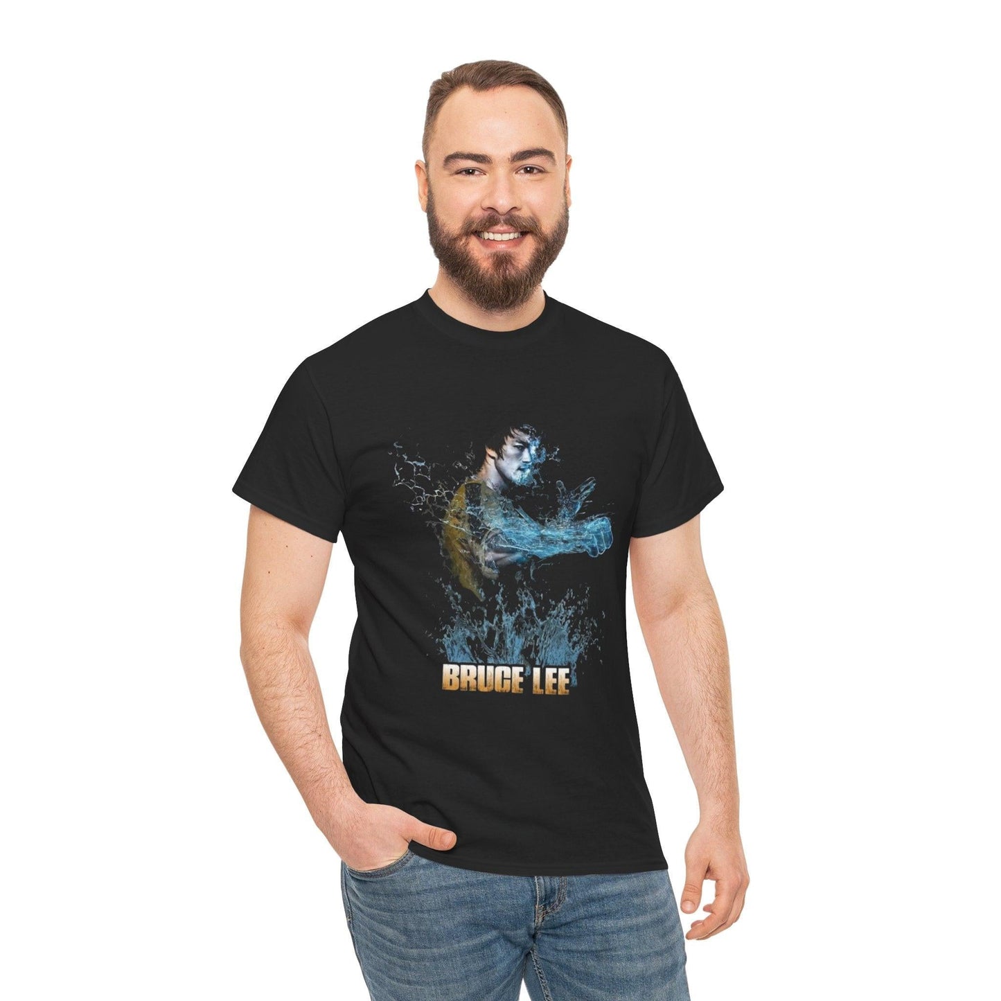 Bruce Lee Inspired "Be Like Water Tee", Martial Arts Shirt, Great for Training, Gift for Fans, Stylish Casual Wear