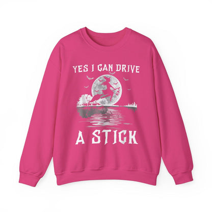Witch Crewneck Sweatshirt - Yes I Can Drive a Stick