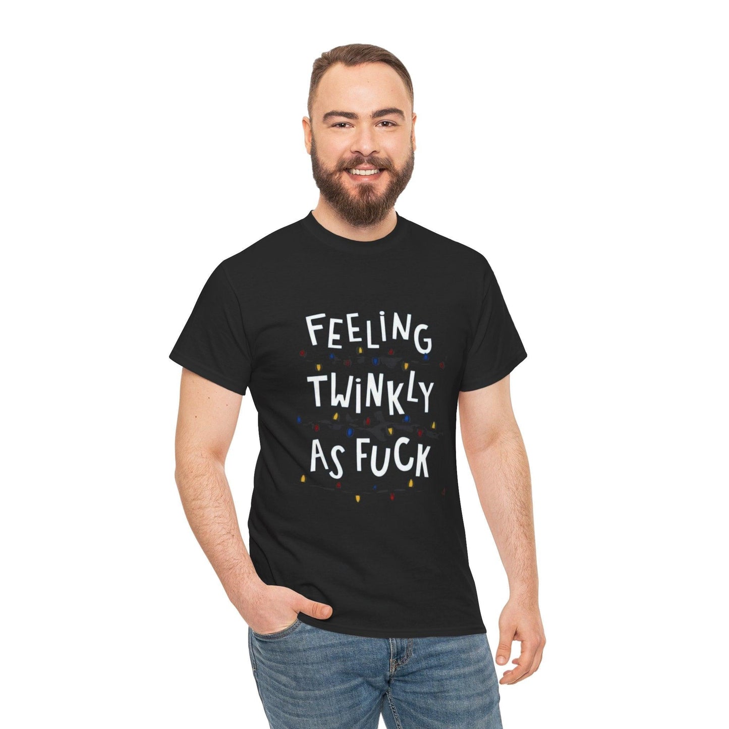 Feeling Twinkly Unisex Tee - Fun Graphic Cotton T-Shirt for Parties, Casual Wear, Gifts, Celebrations, Humor Apparel