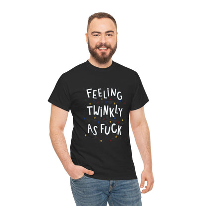 Feeling Twinkly Unisex Tee - Fun Graphic Cotton T-Shirt for Parties, Casual Wear, Gifts, Celebrations, Humor Apparel