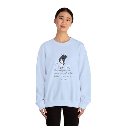I Am Me. Sweatshirt Unique Individuality Design