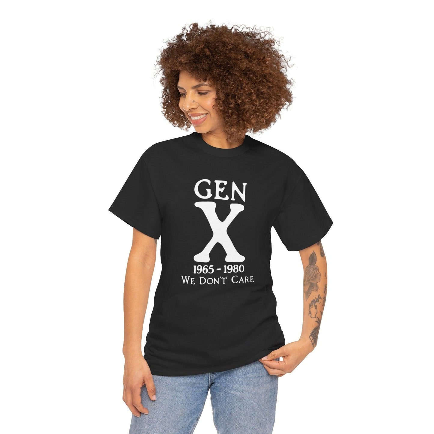 Generation X - We Don't Care T-Shirt, Retro Tee, 90s Grunge Shirt, Unisex Graphic Top, Rebellion Clothing