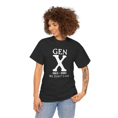 Generation X - We Don't Care T-Shirt, Retro Tee, 90s Grunge Shirt, Unisex Graphic Top, Rebellion Clothing