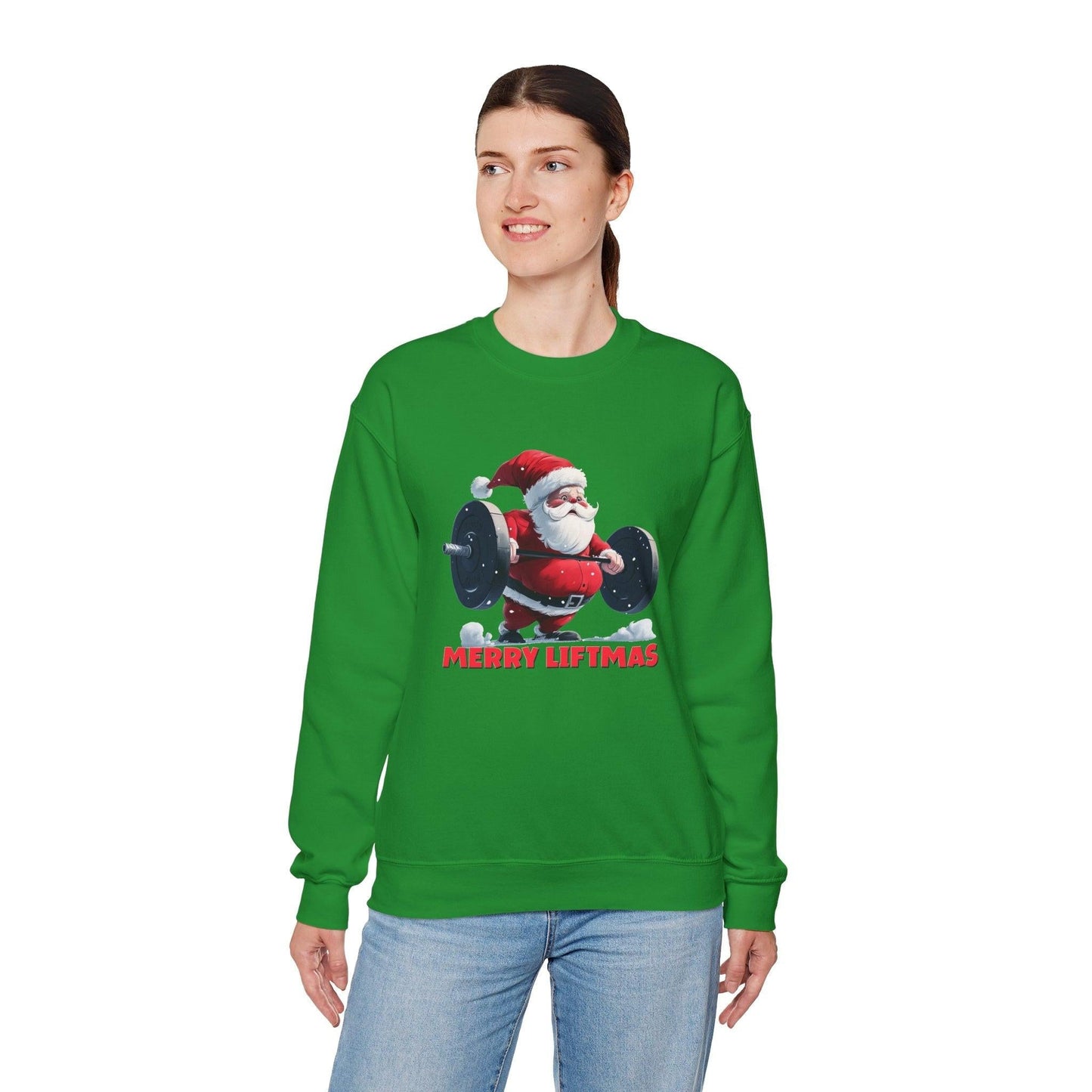 Christmas Merry Liftmas Santa Sweatshirt
