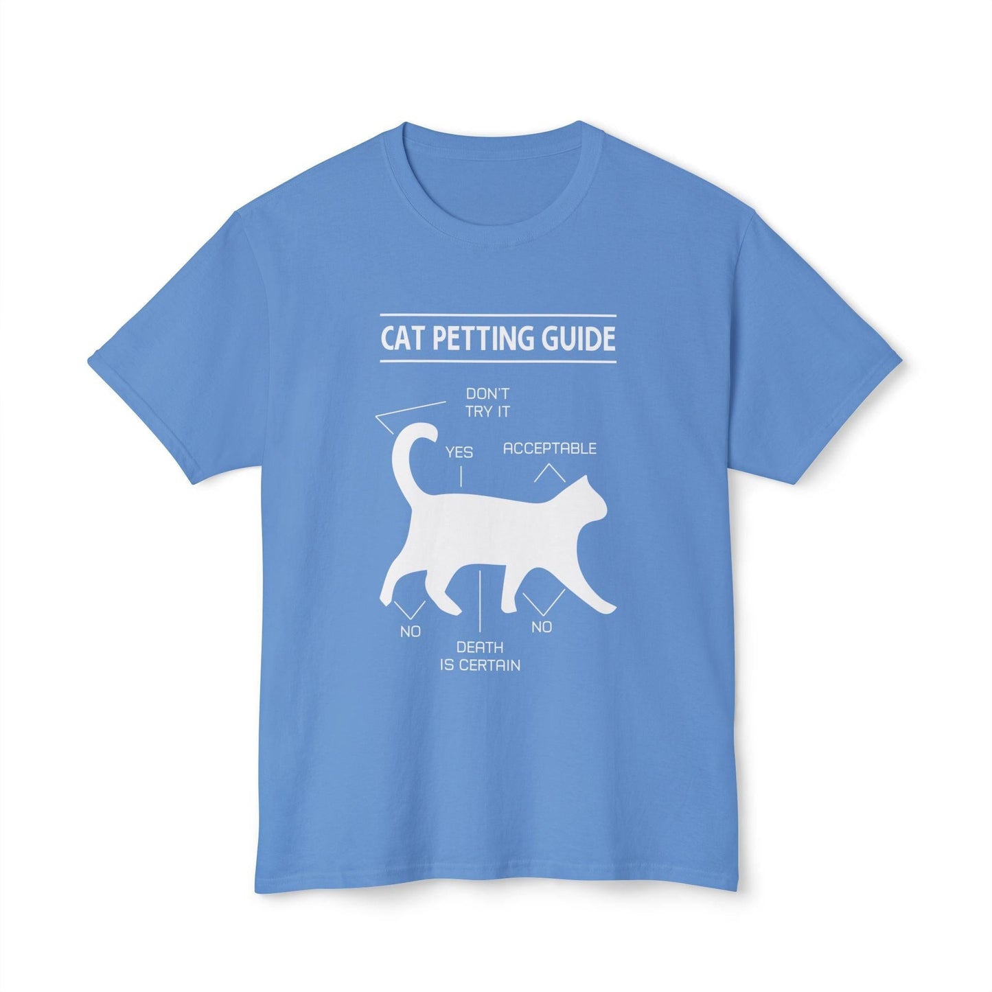 Cat Petting Guide T-Shirt, Cute Cat Lover Tee, Funny Cat Owner Shirt, Cat Mom