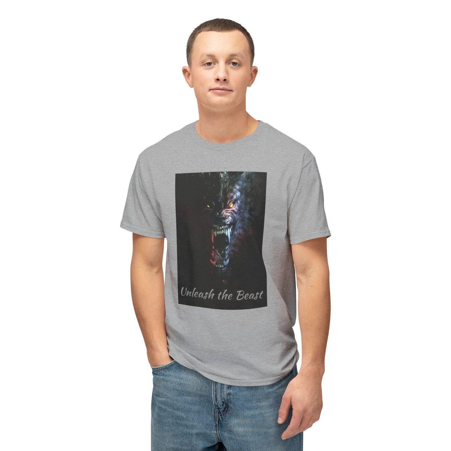 Werewolf Unleash the Beast T-shirt, Halloween Wolf Tee, Animal Lover Gift, Full Moon Shirt, Spooky Apparel