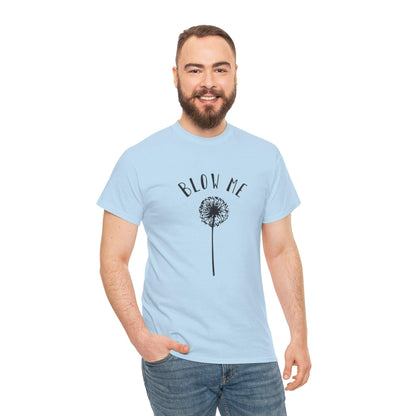 Dandelion Blow Me Tee, Unisex Graphic Shirt, Botanical Nature Top, Flower Lover Gift, Gardener T-Shirt, Floral Print Apparel