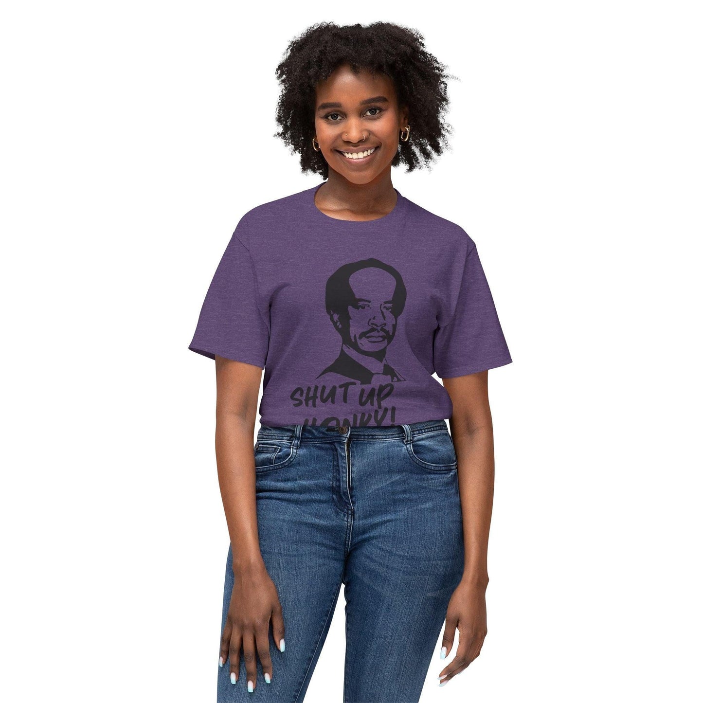 Vintage Sitcom Inspired Unisex T-shirt, Shut Up H*nky Tee, Retro TV Show Shirt, Classic 70s Comedy Apparel, Gift for Sitcom Fans