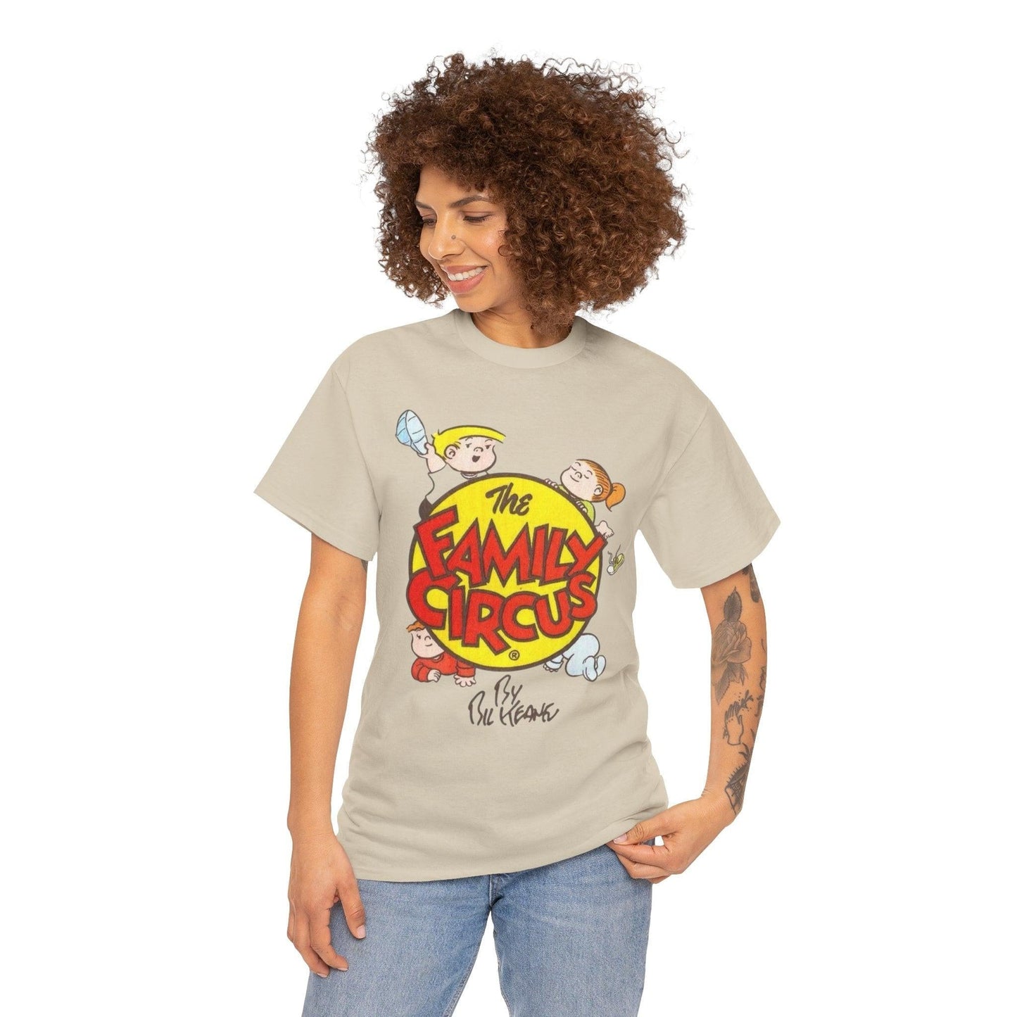 Family Circus Comic Strip T-Shirt, Unisex Tee, Funny Cartoon Shirt, Classic