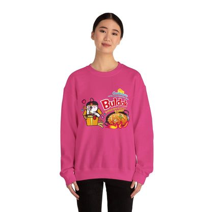 Buldak Ramen Carbonara Sweatshirt, Korean Spicy Noodle Lover Gift, Foodie Apparel, Unisex Crewneck Jumper, Ramen Noodle Fan Shirt