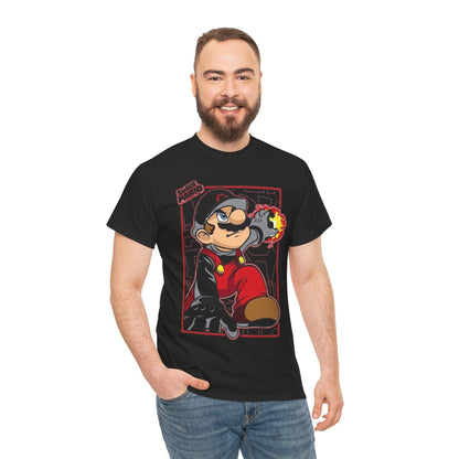 Stylized Fire-Powered Character Illustration, Video Game Shirt, Gift for Gamers Tee, Retro Gaming shirt, Nostalgic Tee