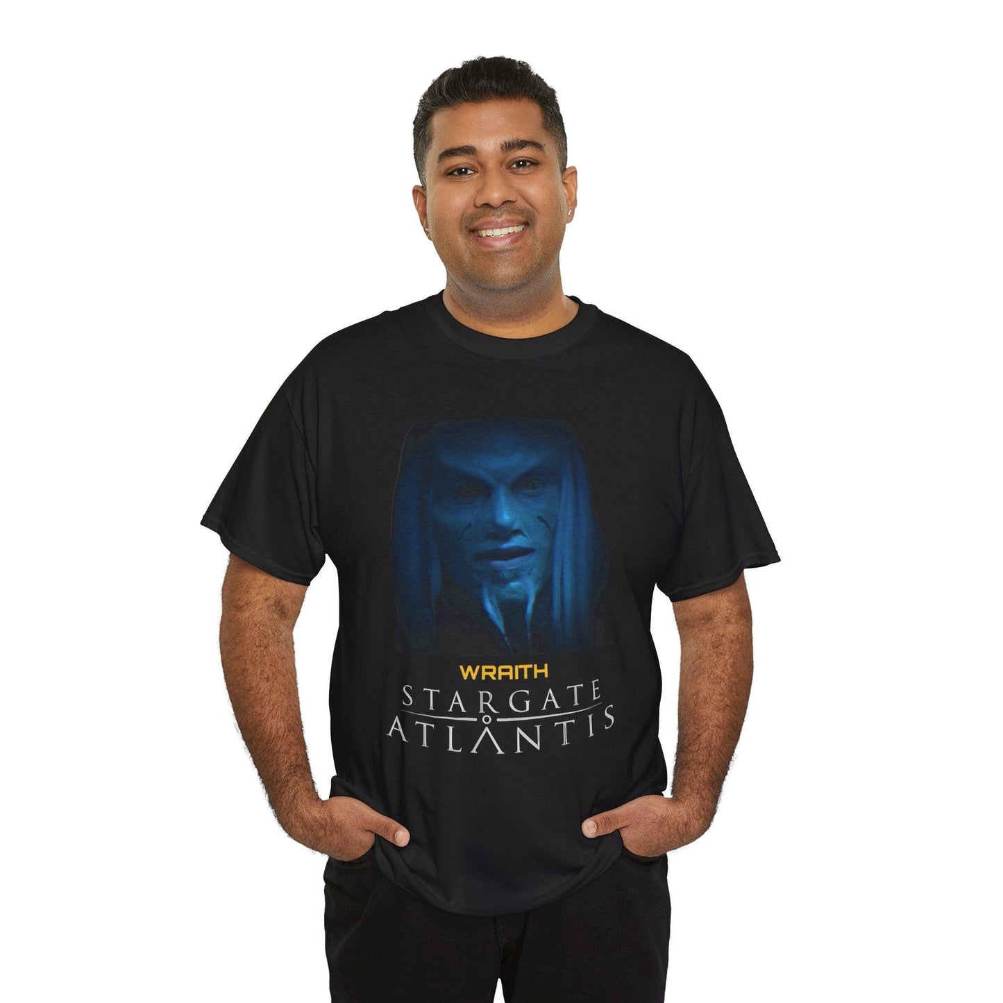 Stargate Atlantis Wraith Unisex Tee, Sci-Fi Fan Gift, Geeky Graphic T-Shirt, Science Fiction Apparel, Space TV Show Merchandise