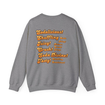Candy Crush Front and Back Design Sweatshirt, Colorful Jumper, Fun Pullover, Sweet Treat Apparel, Cozy Top