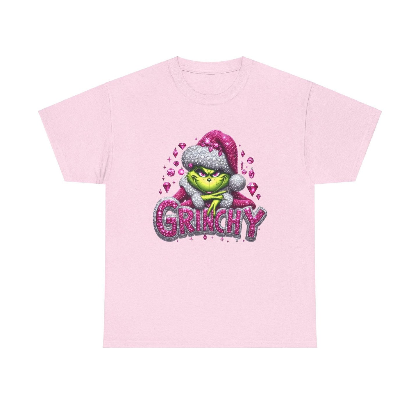 Pink Rhinestone Grinch Tee