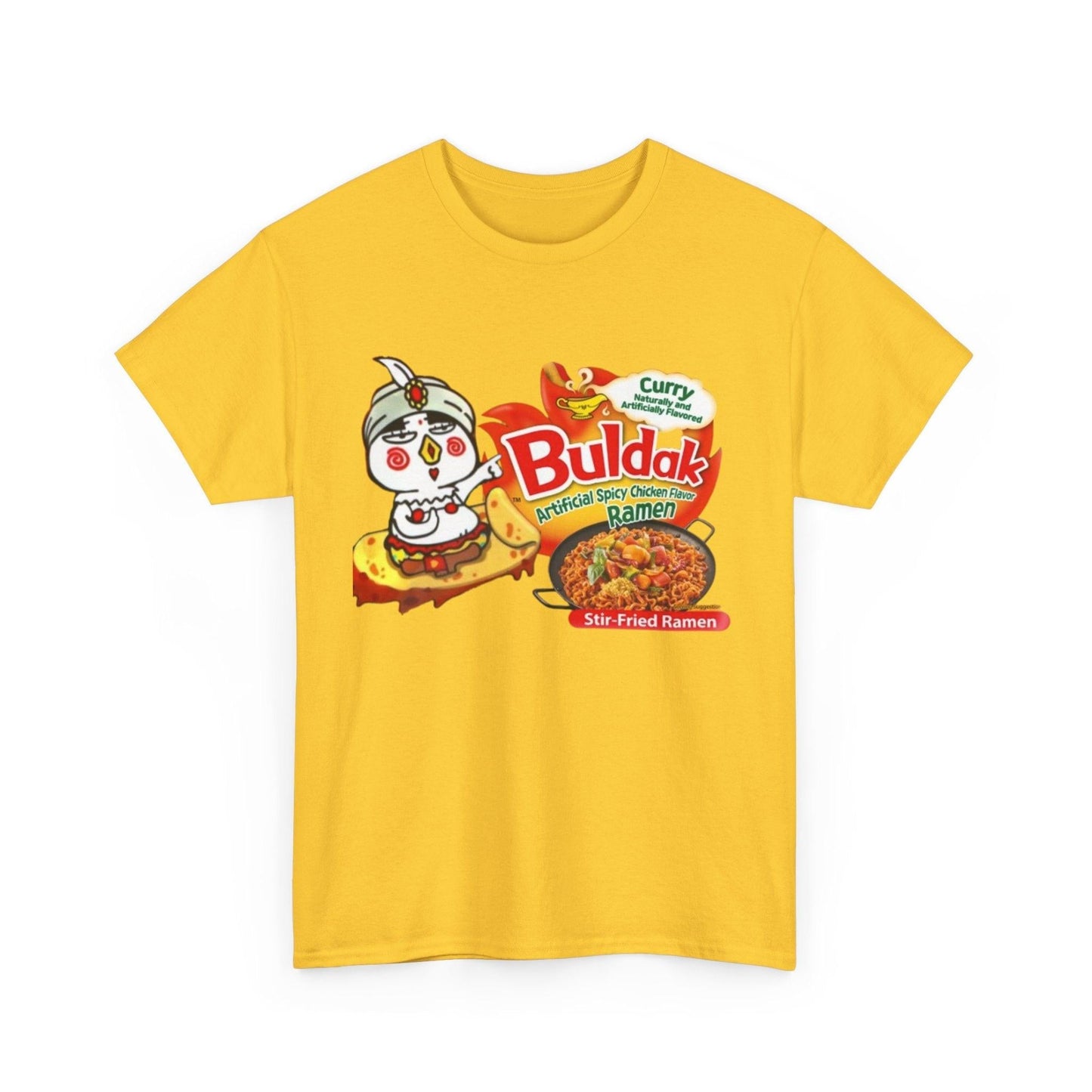 Buldak Spicy Curry Ramen T-Shirt, Ramen Lover Gift, Foodie Tee, Japanese Noodle Shirt, Food Lover Gift, Unisex Tee