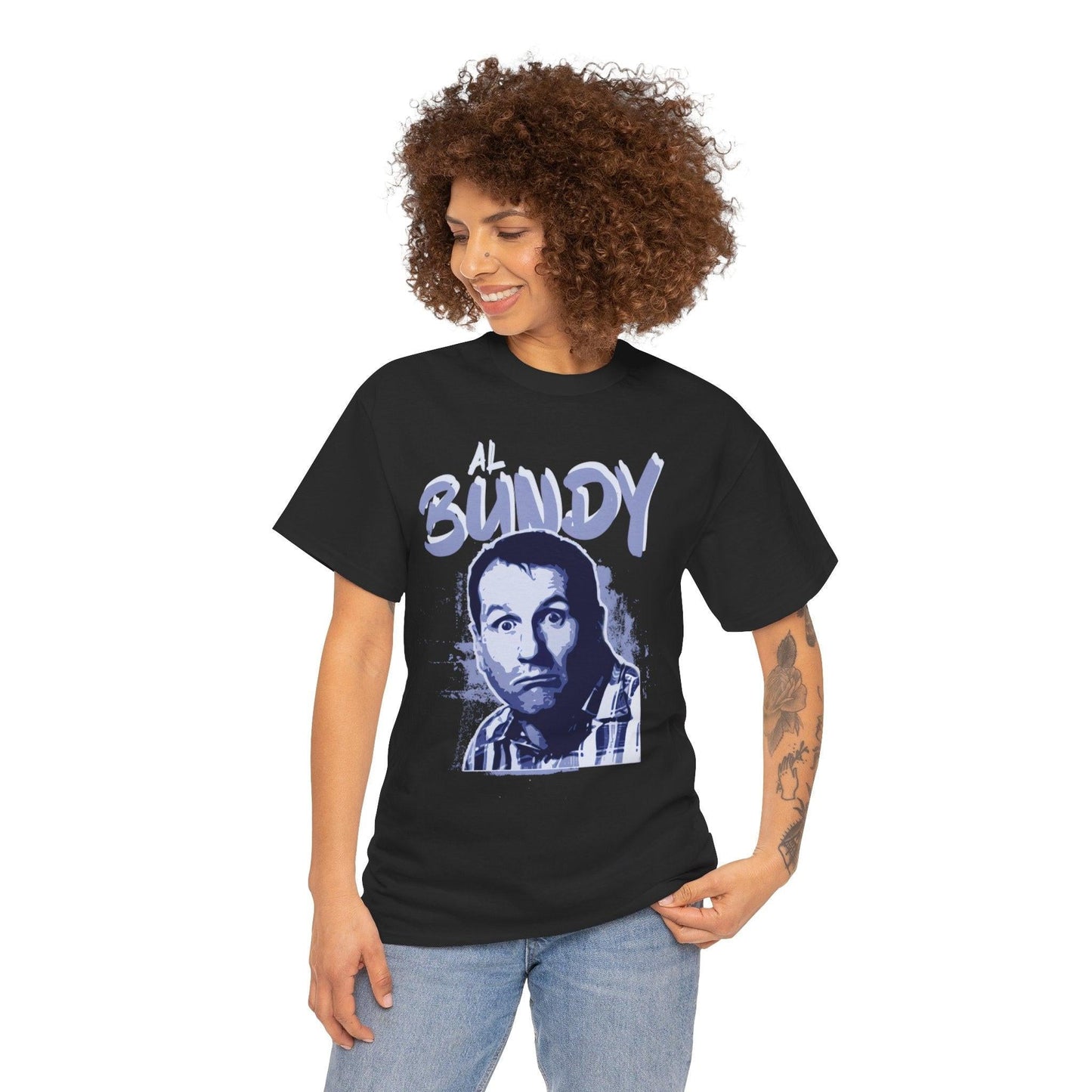 Al Bundy Unisex Heavy Cotton Tee - Funny TV Show Character Graphic T-Shirt, Retro Vintage Design, Classic Sitcom Apparel, Gift for 90s TV