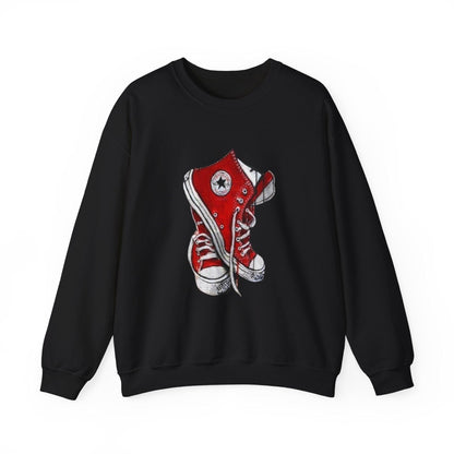 Vintage Converse Heavy Blend Crewneck Sweatshirt, Retro Sneaker Lover Gift, Classic Shoe Apparel, Unisex Grunge Jumper, Urban Streetwear Top