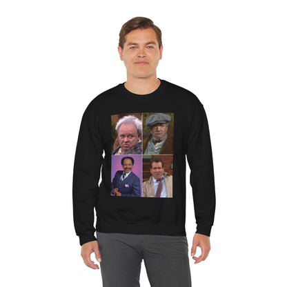 TV Icon Unisex Sweatshirt - Fred Sanford, George Jefferson, Ted Bundy, Archie Bunker Design