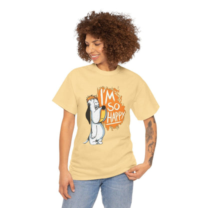 Droopy Dog T-Shirt, Funny Cartoon Tee, Humorous Dog Lover Shirt, Happy Dog Graphic Top, Unisex Cotton Tee, Retro Cartoon Apparel
