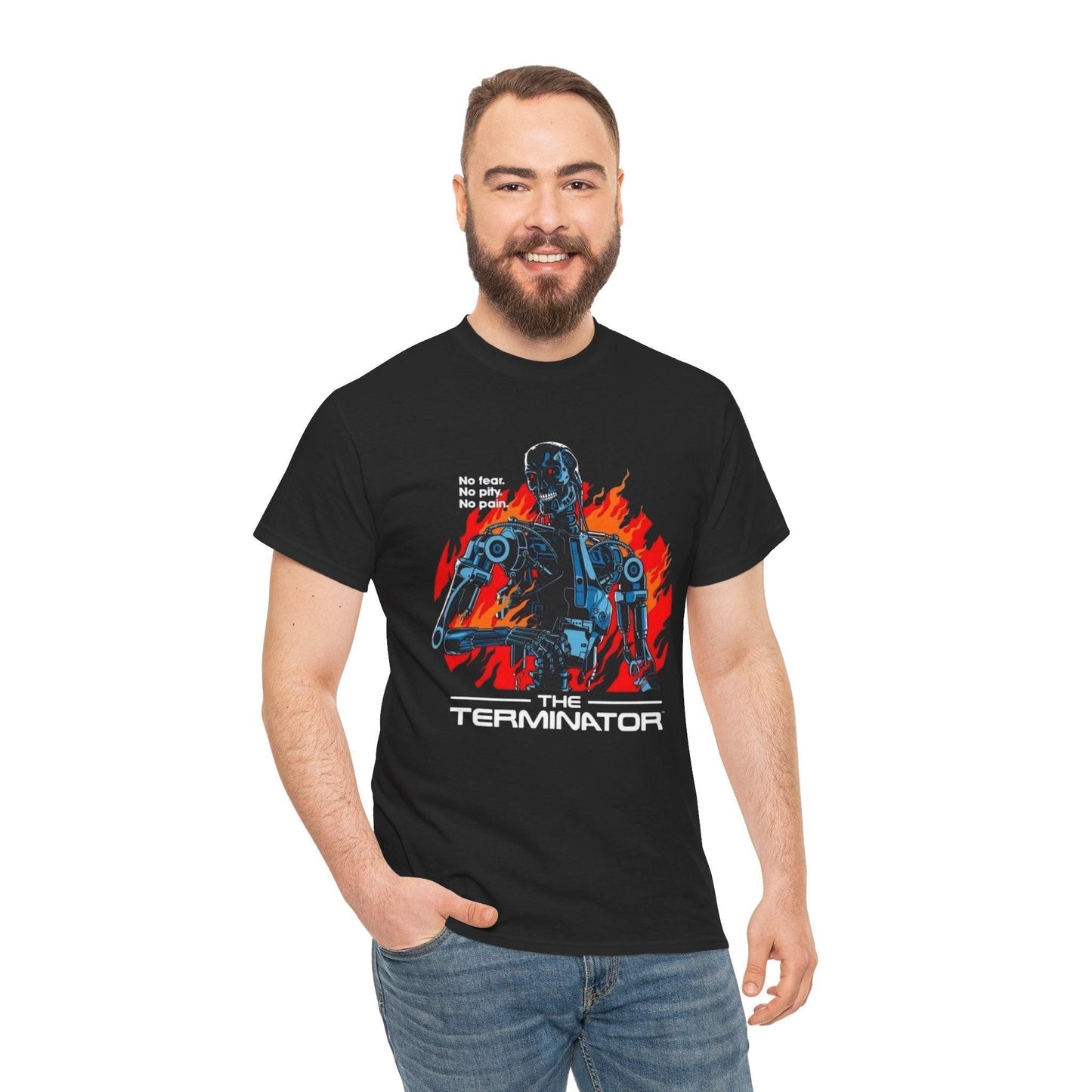 The Terminator No Fear No Pity No Pain Design T-shirt