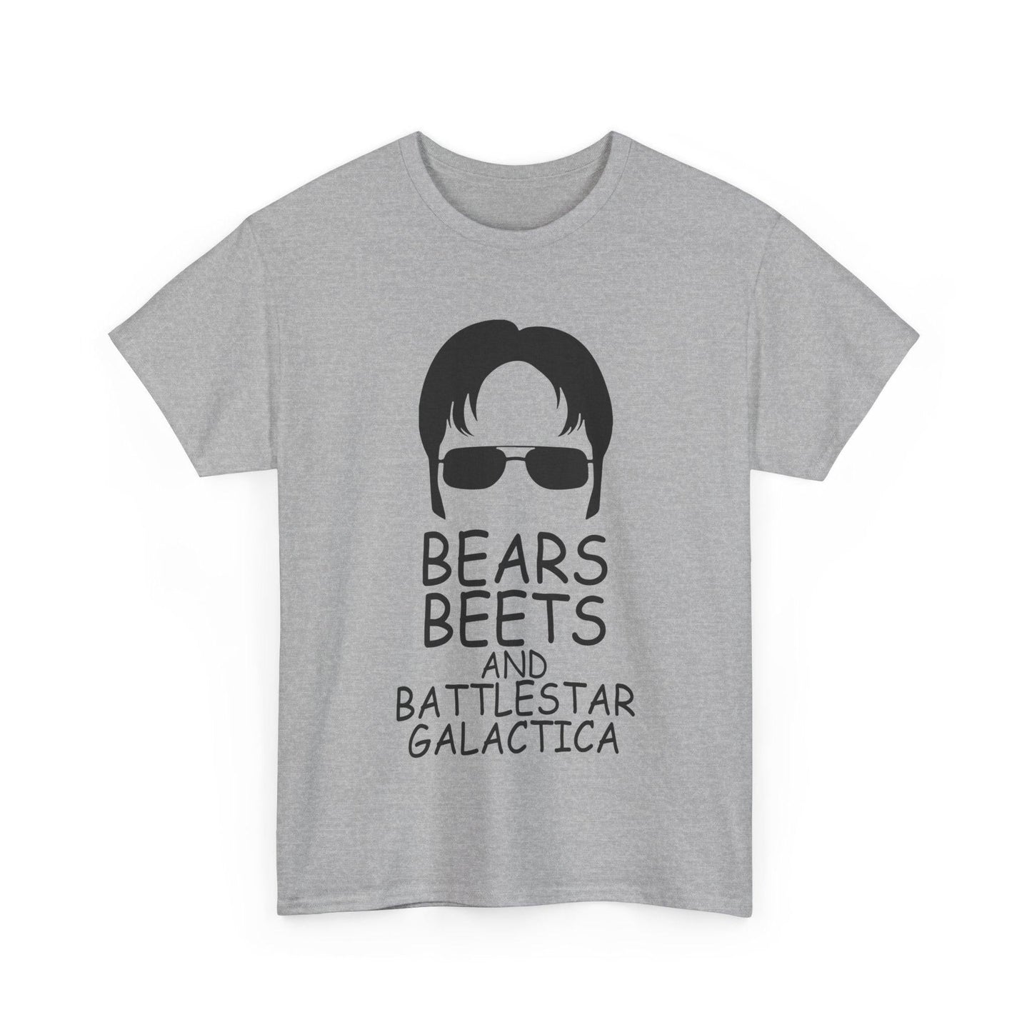 Funny Bears Beets Battlestar Galactica Unisex Tee, The Office Quote Shirt, Dwight Schrute Fan Gift, Office TV Show Tee, Graphic Tee, Novelty