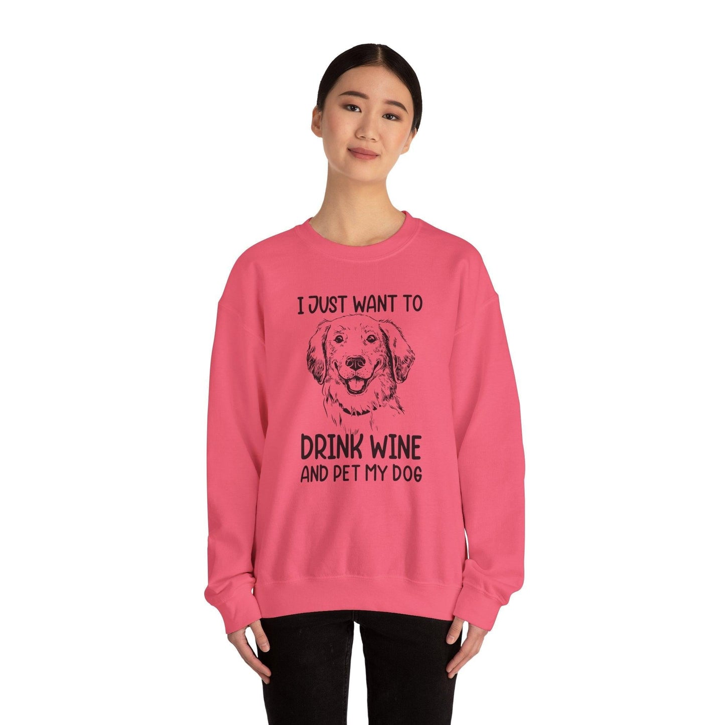 Wine Lover Sweatshirt - Unisex Heavy Blend Crewneck