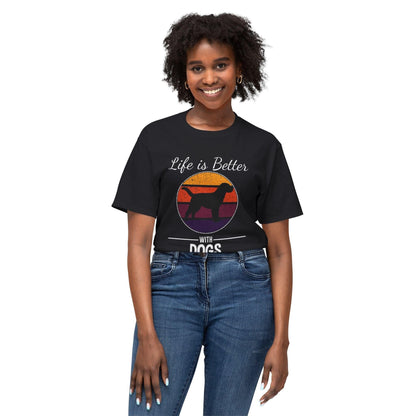 Dog Lover T-shirt - Life is Better with Dogs