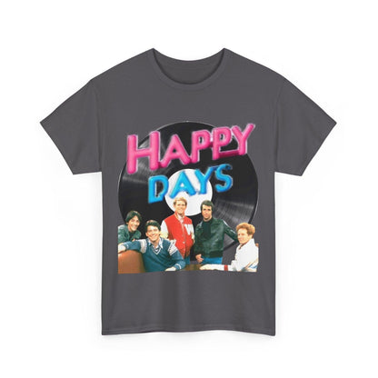 Happy Days T-Shirt, Graphic Tee, Positive Vibes Shirt, Retro Style Top, Vintage Inspired Clothing, Casual Unisex Tee