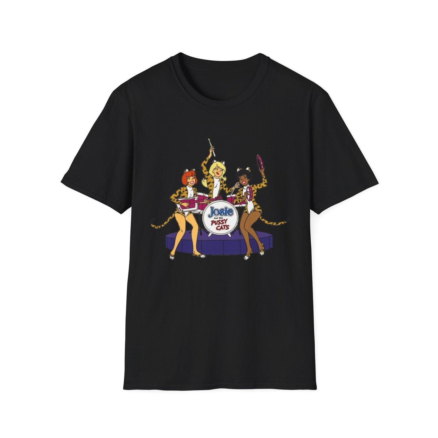 Retro Band T-Shirt, Music Lover Tee, Vintage Cartoon Shirt, Graphic Tee, Comic Book Fan Gift, Josie and the Pussycats Shirt