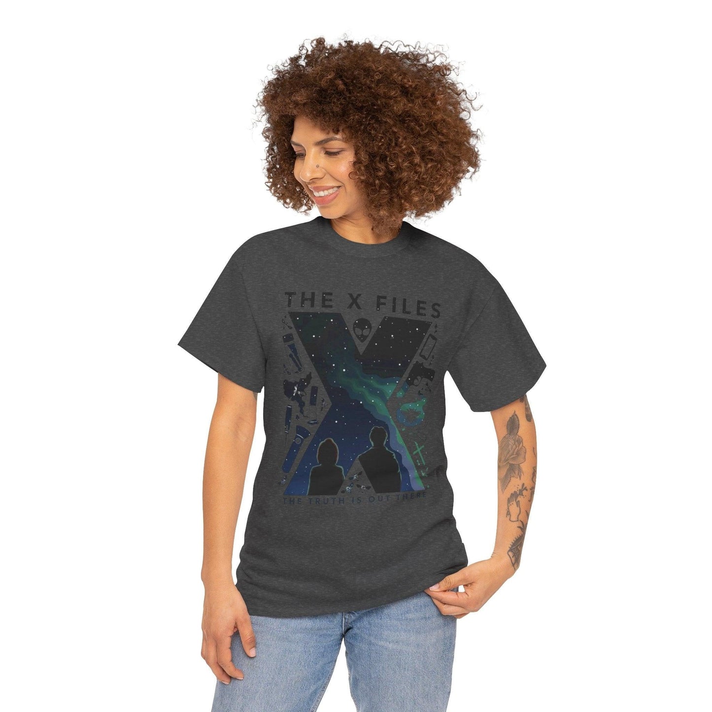 X-Files Tee, Sci-Fi Fan Gift, Mulder and Scully Shirt, UFO Conspiracy Theory Top, Pop Culture T-Shirt, Unisex Cotton Tee