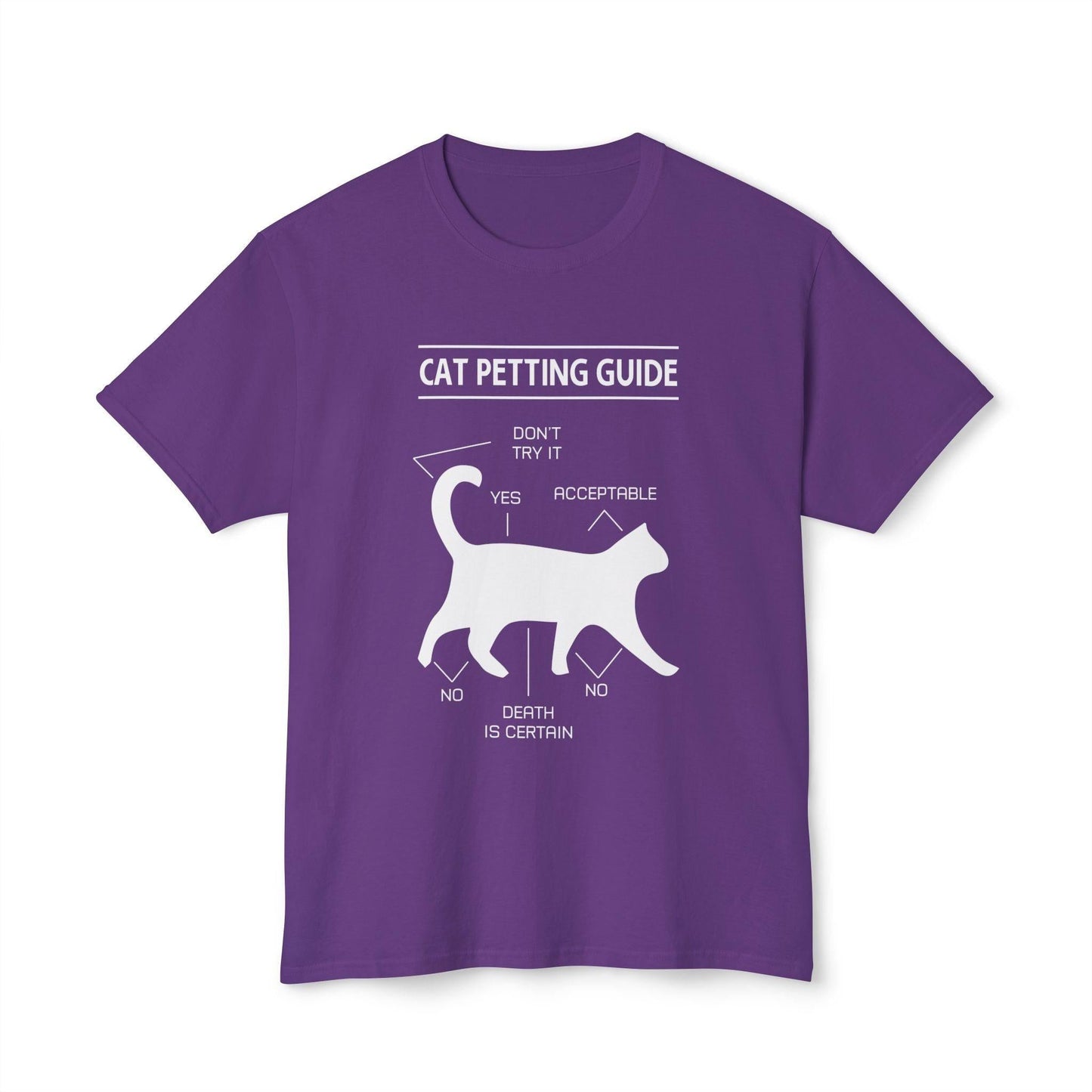 Cat Petting Guide T-Shirt, Cute Cat Lover Tee, Funny Cat Owner Shirt, Cat Mom