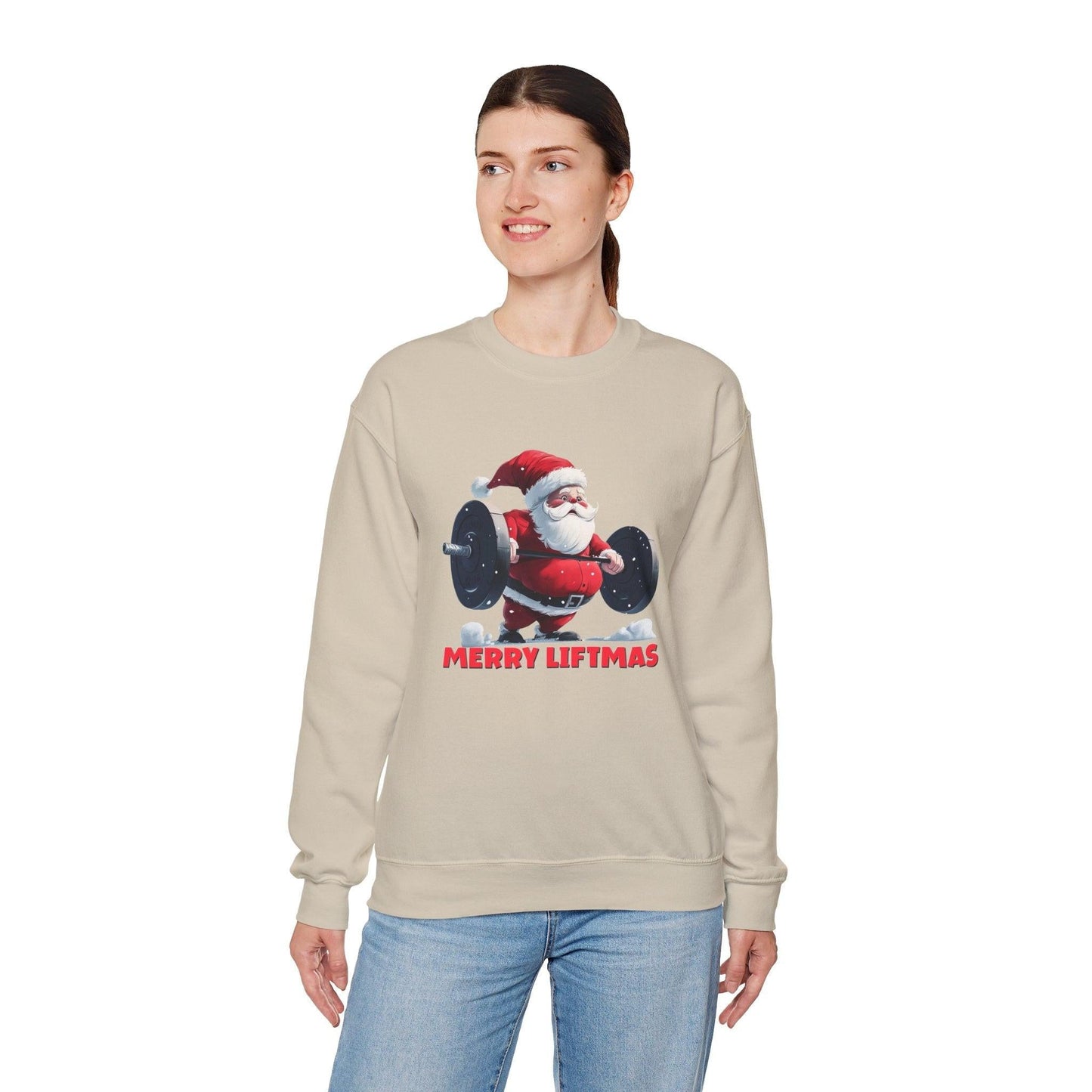 Christmas Merry Liftmas Santa Sweatshirt