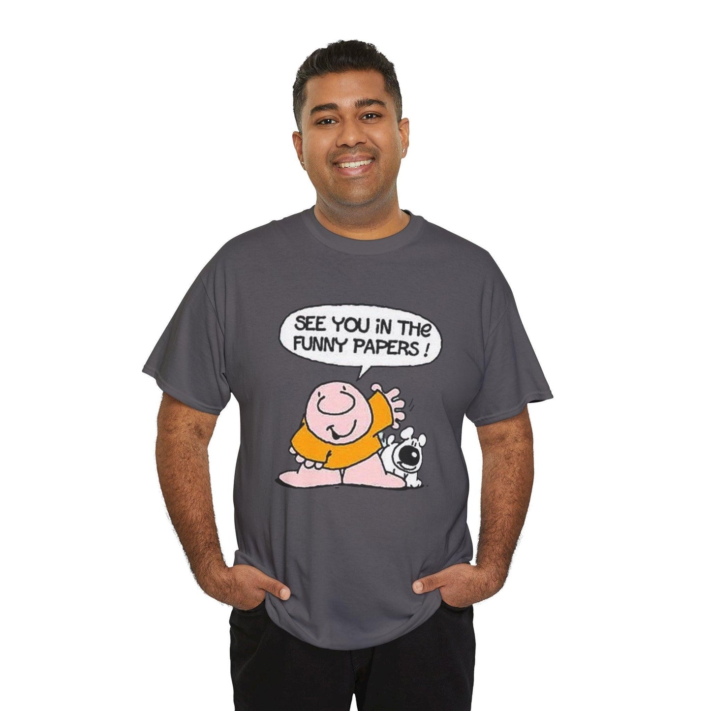 Ziggy Cartoon Unisex Tee, Comic Strip Graphic Shirt, Funny Pages Nostalgia Top, Gift for Cartoon Lovers, Comic Character Tshirt, Newspaper
