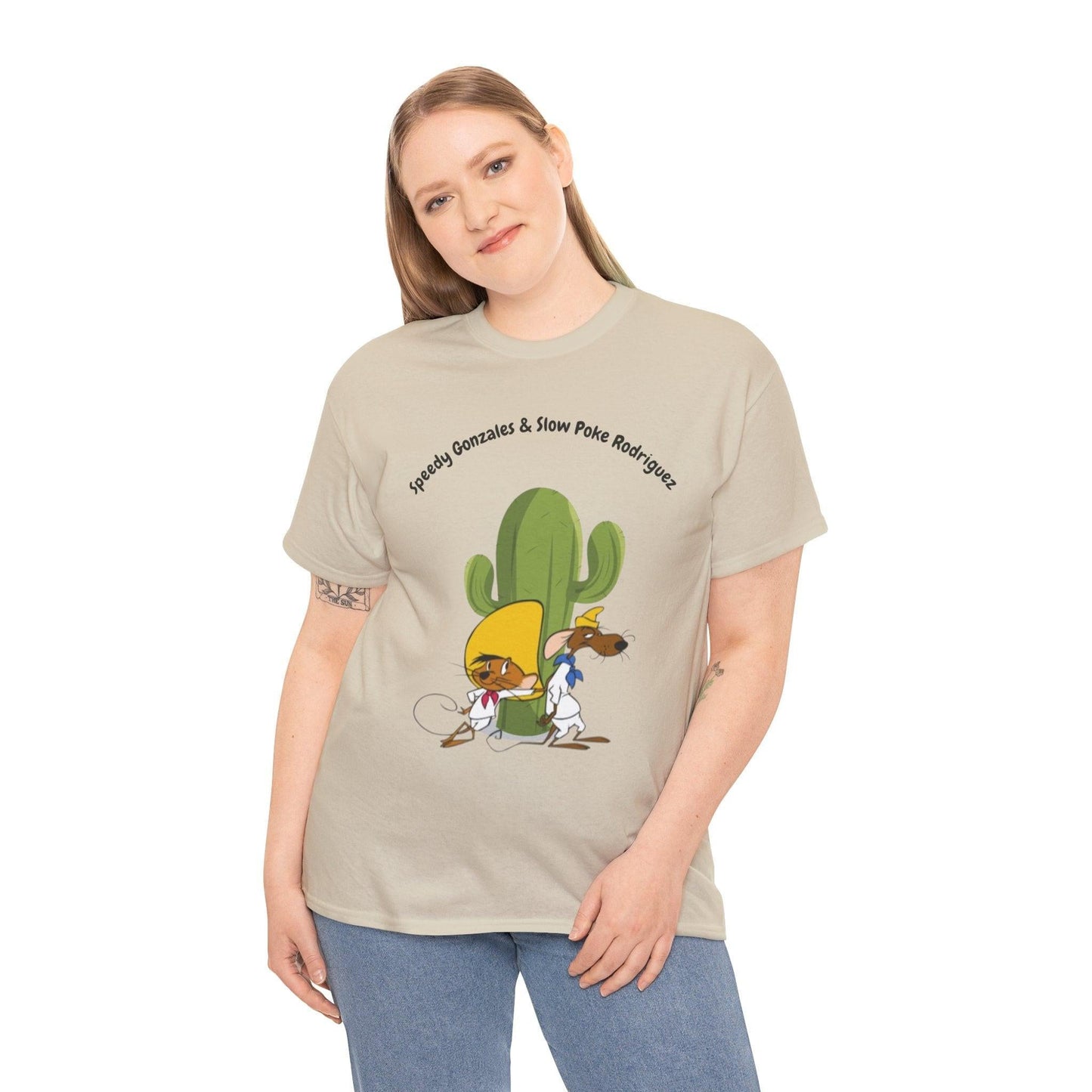 Speedy Gonzales & Slowpoke Rodriguez Tee, Cartoon Duo T-Shirt