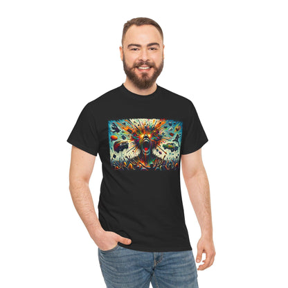 Grunge Grandeur Unleashed Tee, Raw Rebellious Vision Shirt, Edgy Graphic Tee, Alternative Fashion Top, Punk Rock Style T-Shirt, Retro Grunge