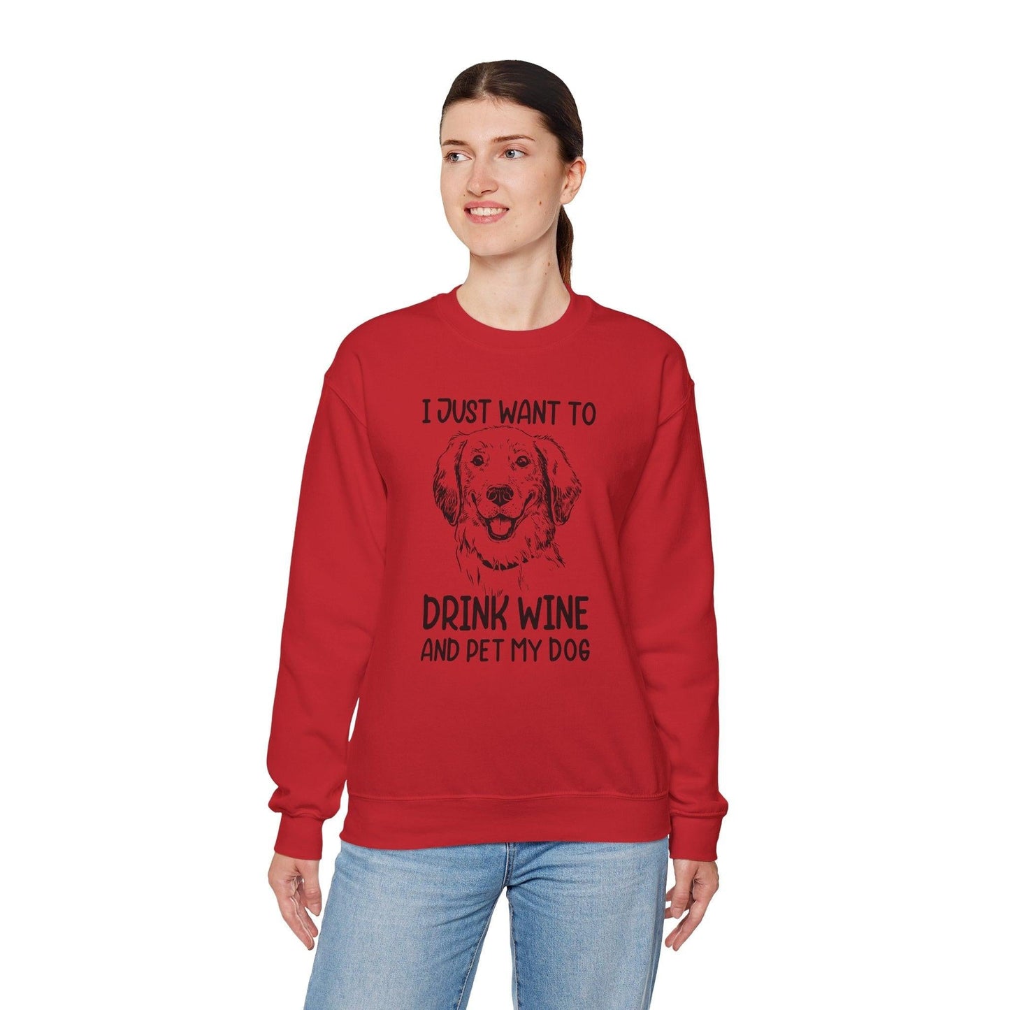 Wine Lover Sweatshirt - Unisex Heavy Blend Crewneck