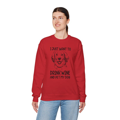 Wine Lover Sweatshirt - Unisex Heavy Blend Crewneck
