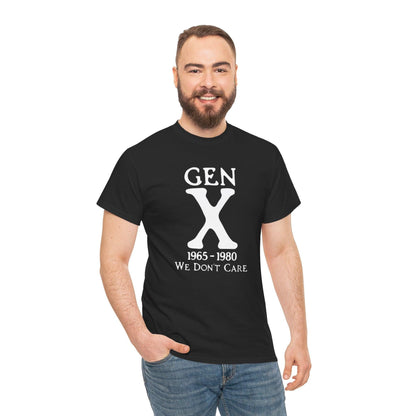 Generation X - We Don't Care T-Shirt, Retro Tee, 90s Grunge Shirt, Unisex Graphic Top, Rebellion Clothing