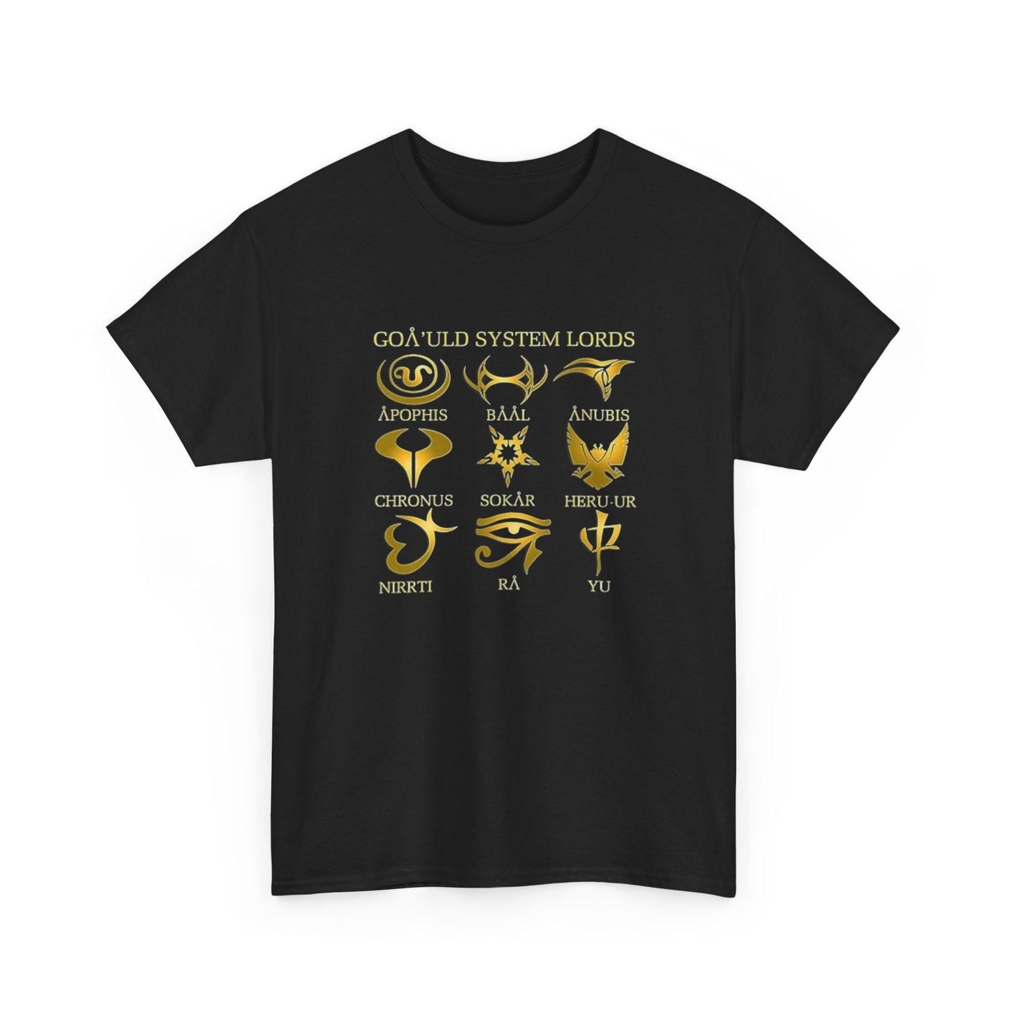 Stargate SG1 Goauld System Lords Unisex T-Shirt, Cotton Tee, Sci-Fi Fan Gift, Geek Apparel, TV Show Merch, Graphic Tee