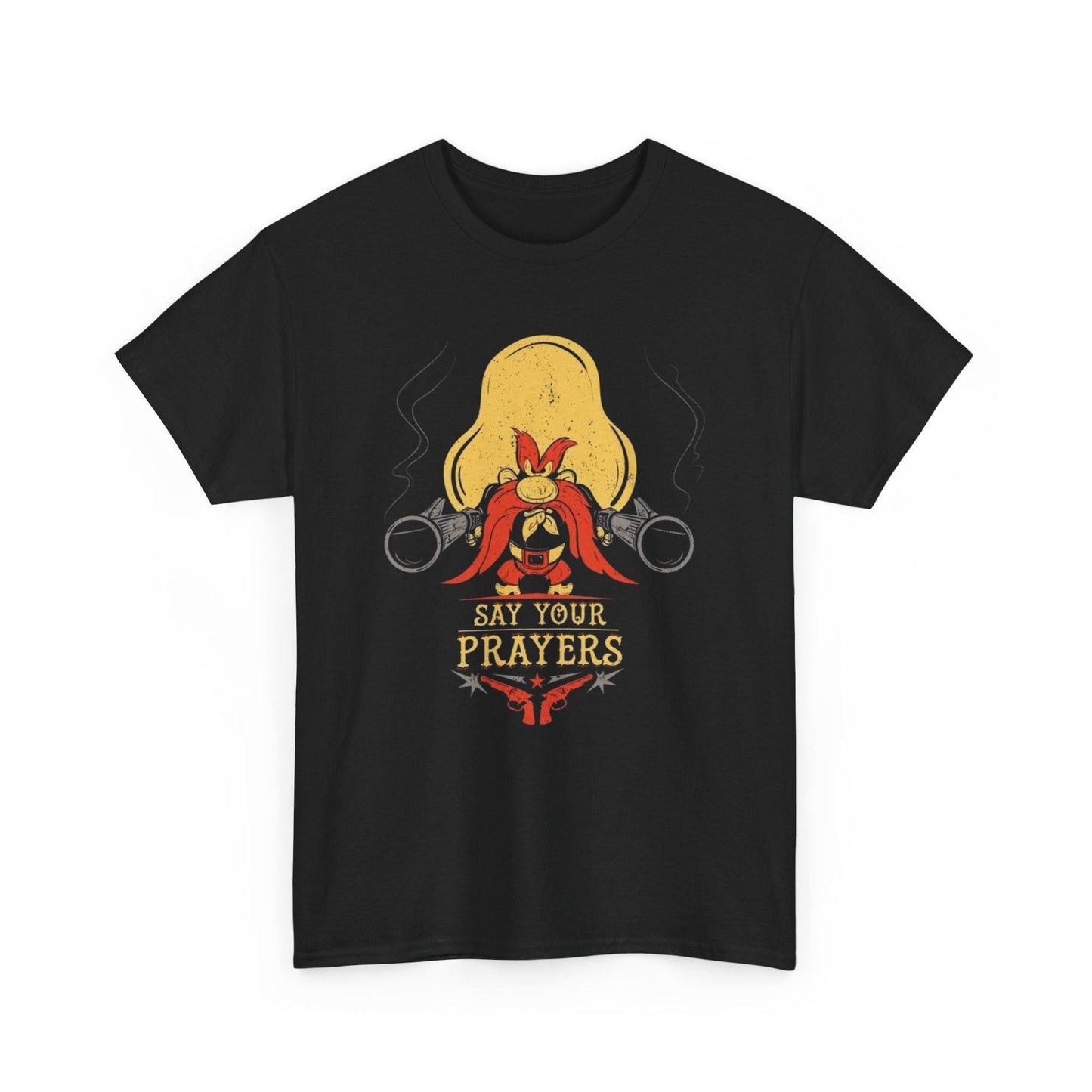 Yosemite Sam - Say Your Prayers T-Shirt, Looney Tunes Tee, Cartoon Graphic Shirt, Vintage Cartoon Character Top, Retro Top