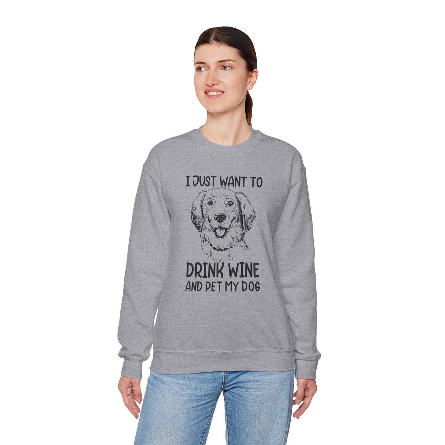Wine Lover Sweatshirt - Unisex Heavy Blend Crewneck