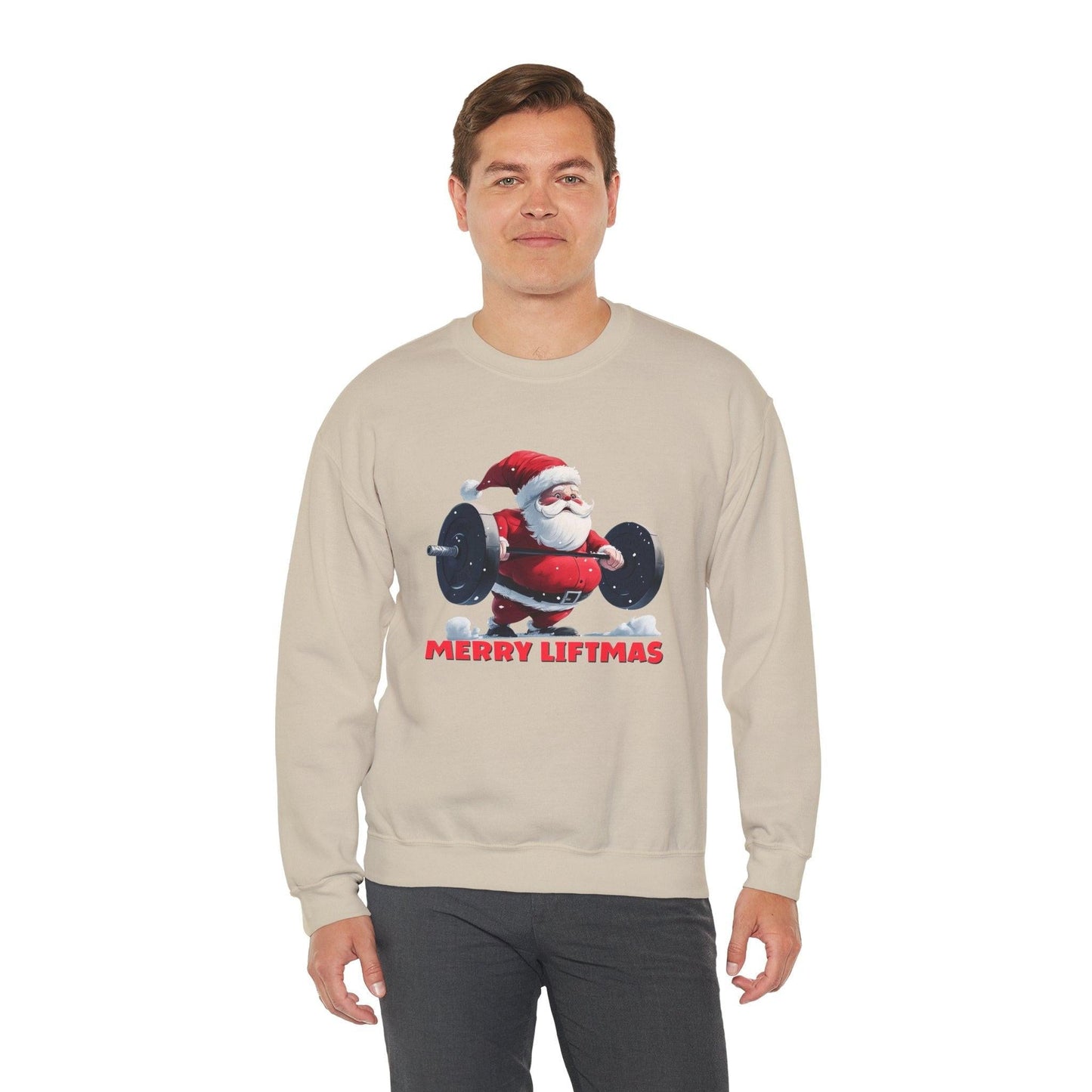 Christmas Merry Liftmas Santa Sweatshirt