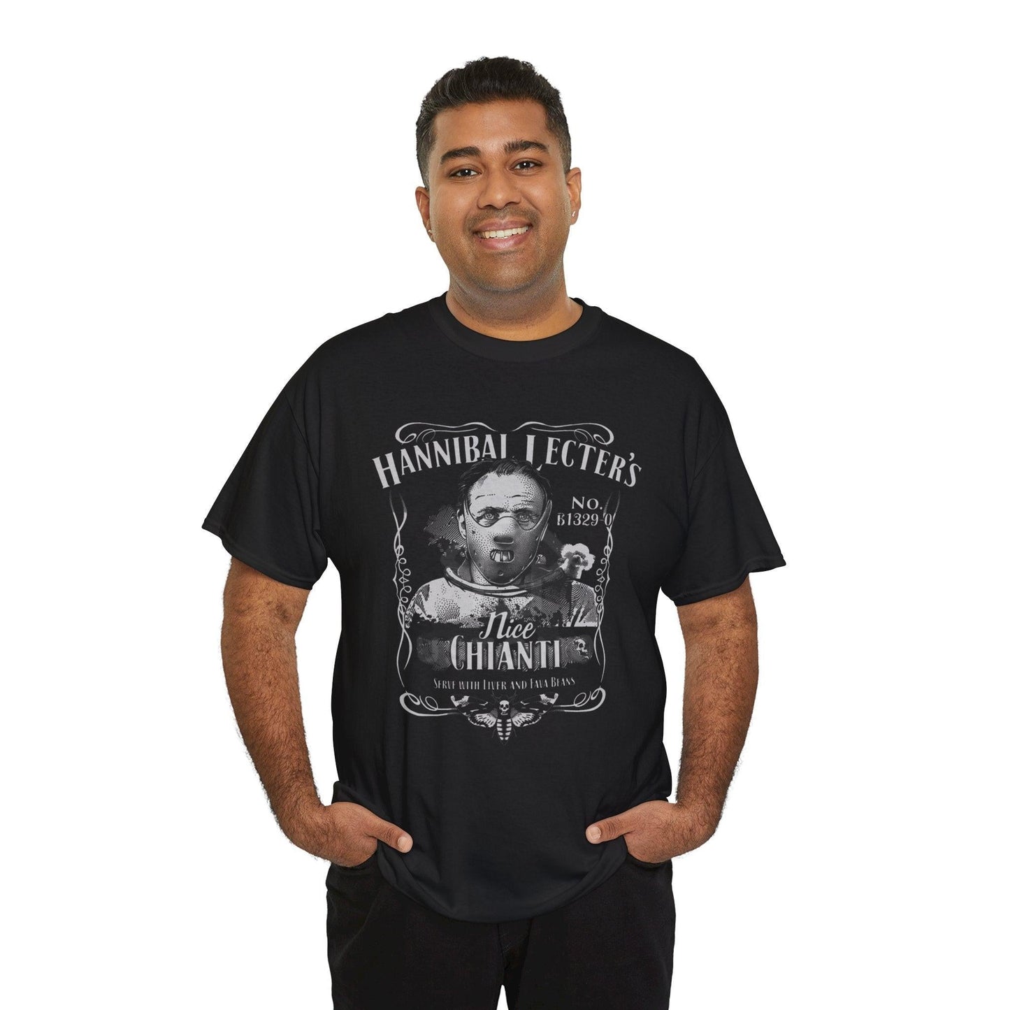 Hannibal Lecter Chianti Tee, Horror Movie Shirt, Film Buff Gift, Classic Movie Lover T-Shirt, Murder Mystery Fan Apparel, Retro Film Tees